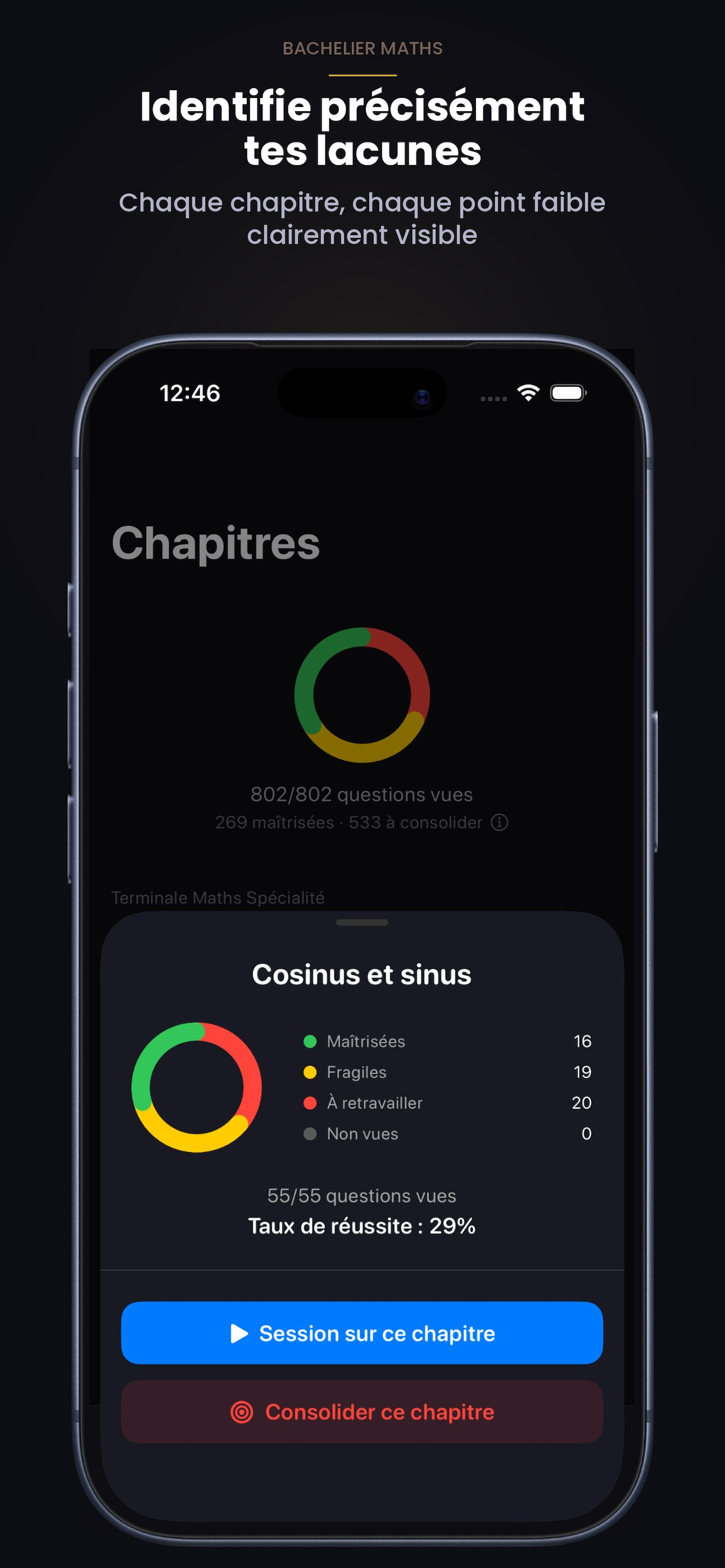 Capture 2 — interface de question et explication